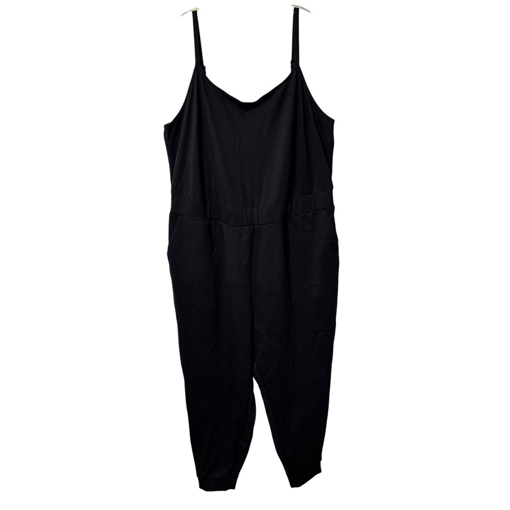 Torrid Ponte Sleeveless Jumpsuit Deep Black Plus Size 3X 22-24 New With Tags - Picture 2 of 13